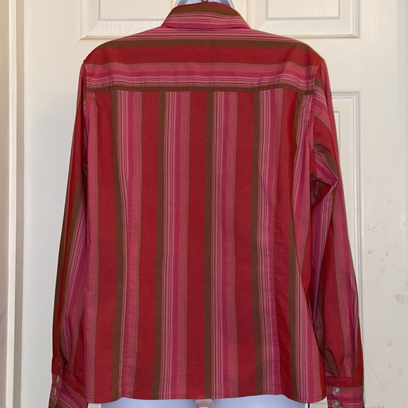Marc Allan Striped Shirt Size 12 - Picture 3 of 7